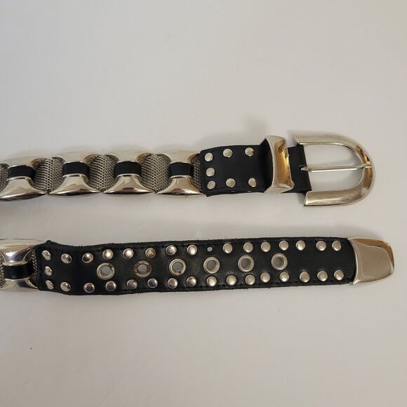 Vintage Art Ornament Metal Leather Women Belt main image 6